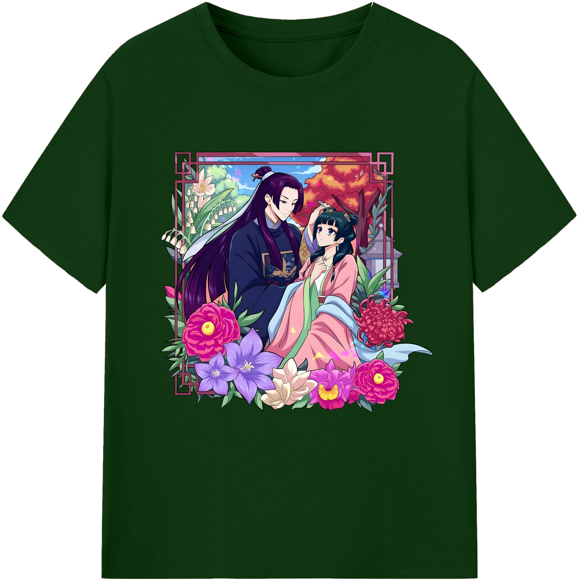 （画像用） 薬屋のひとりごと The Apothecary Diaries 綿100％半袖Tシャツ（フロントプリント）